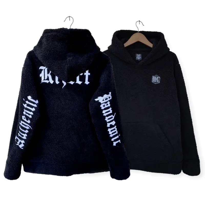 Hoodie Sherpa/Jaket Sherpa Authentic Riject Pandemic dengan Bordir