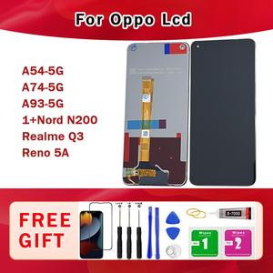 For Oppo A54-5G/A74-5G/A93-5G/1+NordN200/RealmeQ3 Lcd Phone Touch Screen Replacement