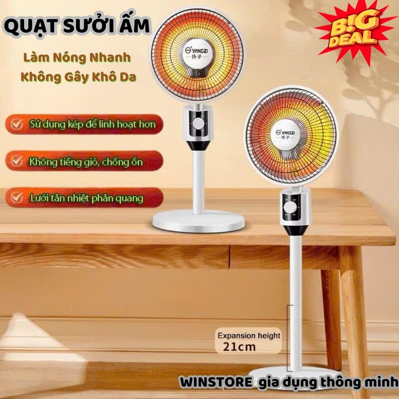  Quạt Sưởi Điện Cây Đa Năng 2 Chế Độ Sưởi Ấm Mùa Đông Máy Sưởi Ấm Quay Được Quạt Sưởi Ấm Trong Nhà Quạt Sưởi An Toàn Cho Trẻ Sơ Sinh Không Gây Khô Da Không Đốt Ôxi Máy Sưởi Ấm Cho Cả Gia Đình 
