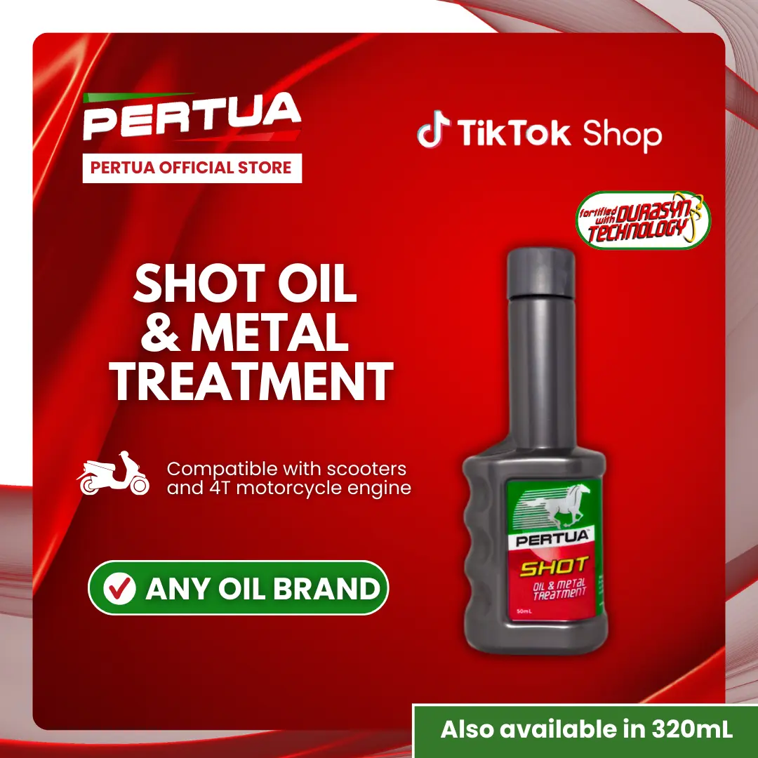 Pertua Oil and Metal Treatment Shot (50 mL) perfect for Motorcycles and Scooters