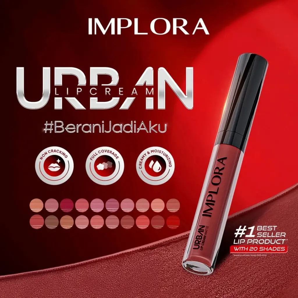 Mynoura - Implora Urban Lip Cream Matte | Long-Lasting Formula Ringan