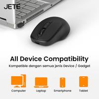 Gambar Mouse Wireless Bluetooth Rechargeable JETE MS205 Tanpa Kabel 1600Dpi Ergonomic , Mouse Kantor Komputer Laptop Windows For Macbook and Tab - Mouse MS205 dari Doran Gadget Store Kota Bandung 5 Tokopedia