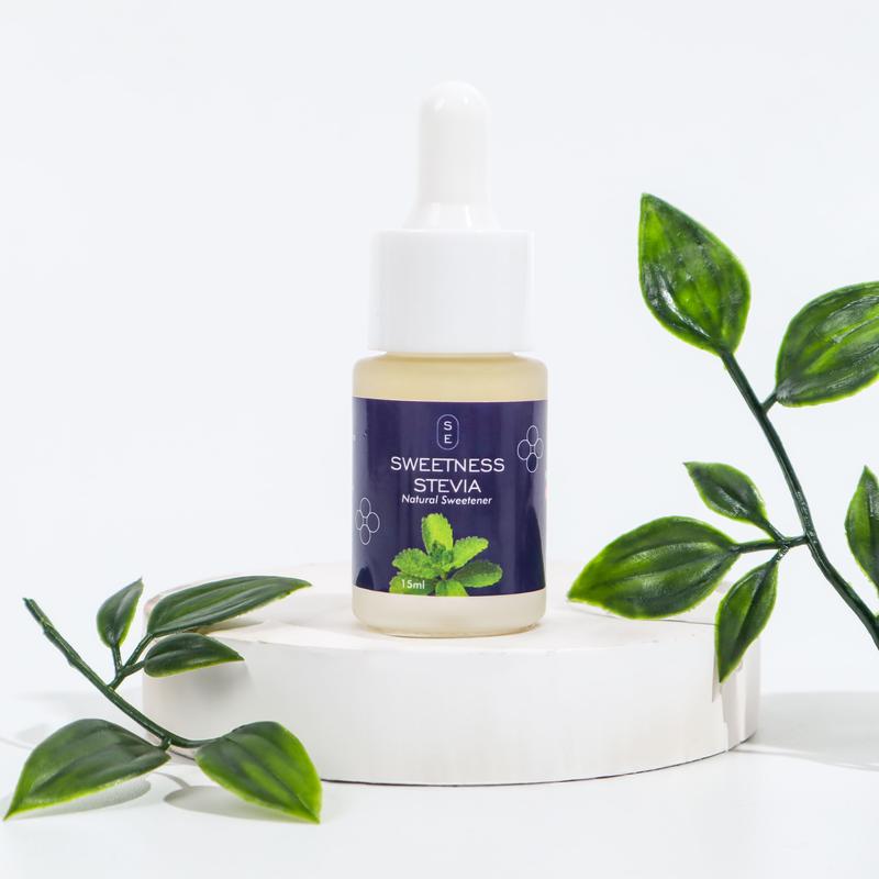 Sweetness Stevia 15mL - Pemanis Alami Nol Kalori untuk Minuman dan Makanan - HALAL - Stevia Cair Food Sugar - Gula Stevia 0 Kalori sweetener 3