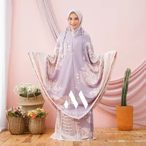 Mukena Maxmara Luxury Premium silky 2in1 atasan bawahan Panjang Pouch Renda