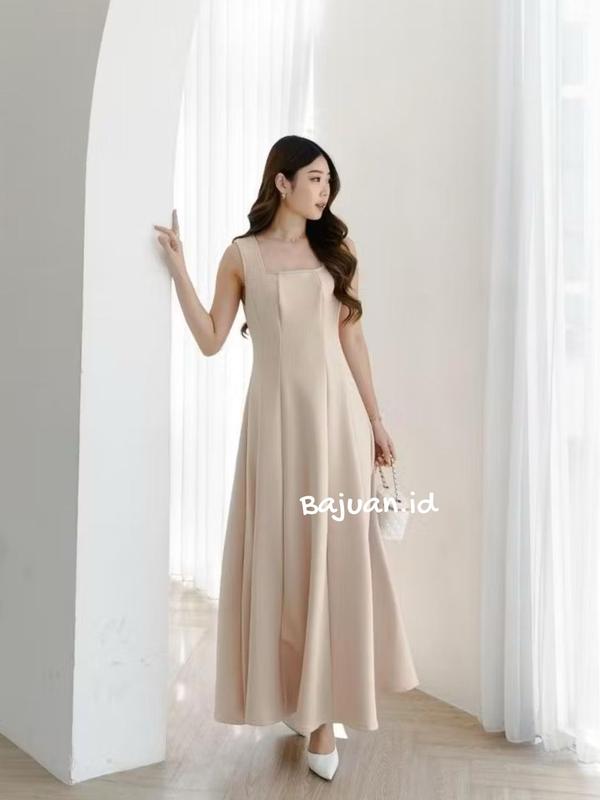 BIG SIZE M-XXXXL Dress Aqila Sabrina Natal Irise Wanita korea A Line Bodycon Maxi Casual Natal pesta Natal Party Style Korean 0