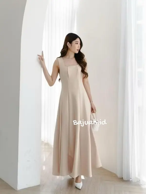 BIG SIZE M-XXXXL Dress Aqila Sabrina Natal Irise Wanita korea A Line Bodycon Maxi Casual Natal pesta Natal Party Style Korean 0