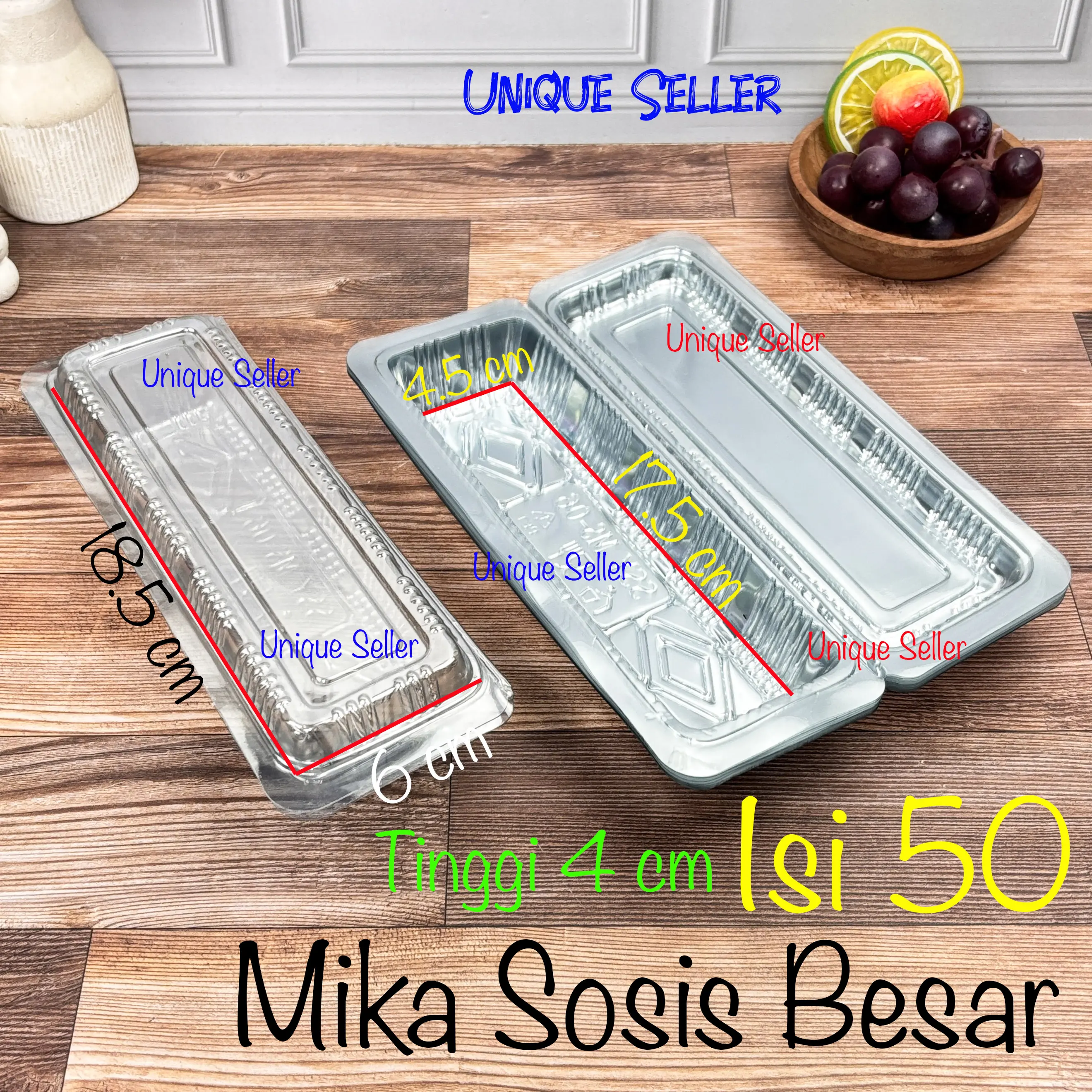 [isi50] Mika Sosis Besar MS-06 / Mika Sosis Kue Mochi Marshmallow Cake Kue Bulan Putu Ayu Puding Roti Sate Corndog Hotdog