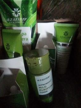 Product Review of Azarine Complete Face Series Treatment Paket Lengkap Skincare Face Wash Toner Day Cream Night Cream Moisturizer Cleansing Creamy Facial Oily from l**🪽 0