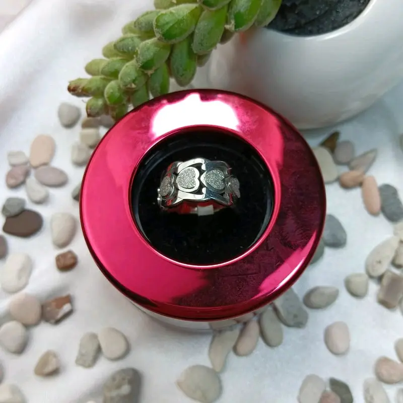 Eta 010 Cincin Aksesoris Fashion Warna Silver titanium 8
