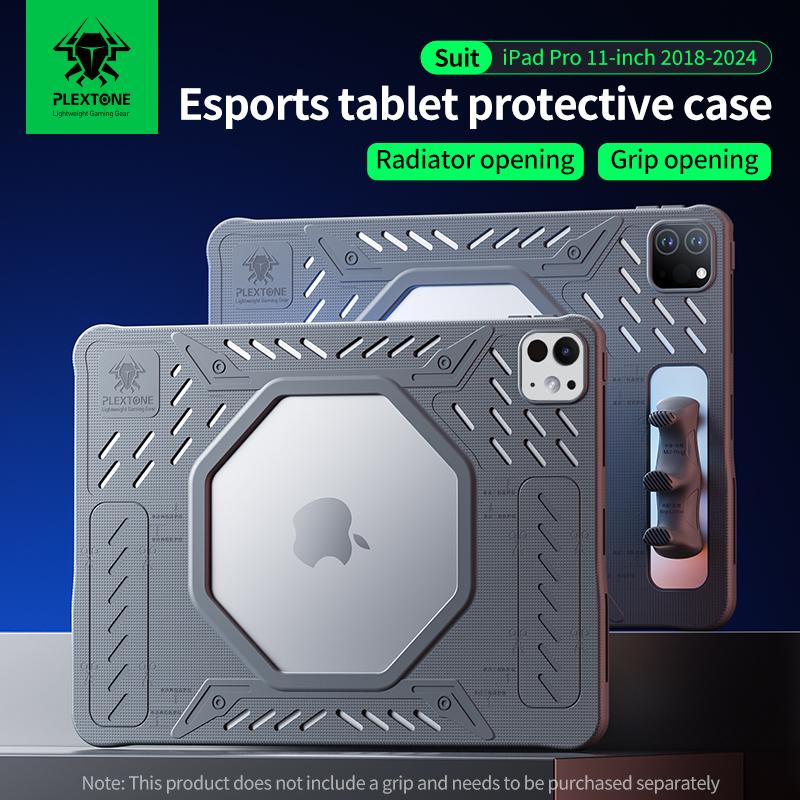 11 inch iPad Case for iPad Pro 2018 2020 2021 2022 2024 2025,PLEXTONE GP60 Gaming Tablet Case Ốp Bảo Vệ Máy Tính Bảng Chất Liệu Silicon Chống Trượt Chống Mồ Hôi Thích Hợp Cho iPad Pro 2018 2020 2021 2022 2023 2024 11 Inch iPad Pro Gamer