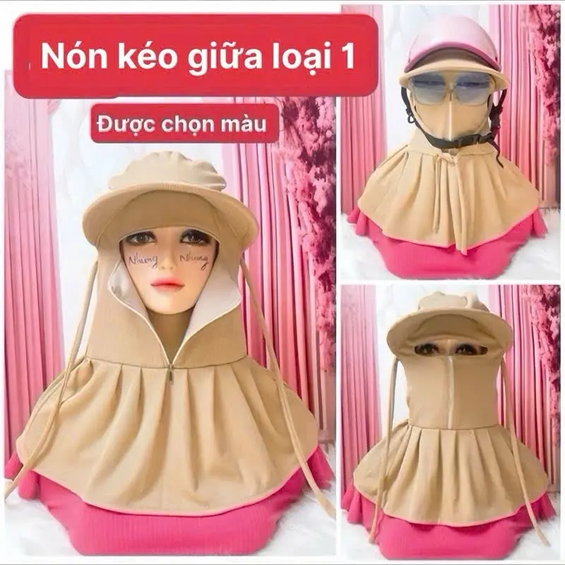 NÓN kéo giữa. chất  thun aty và thun gân loại 1 siêu mát. Đặc biệt  được  chọn màu  yêu  thích ( lớp lót bên trong là màu ngẫu nhiên )