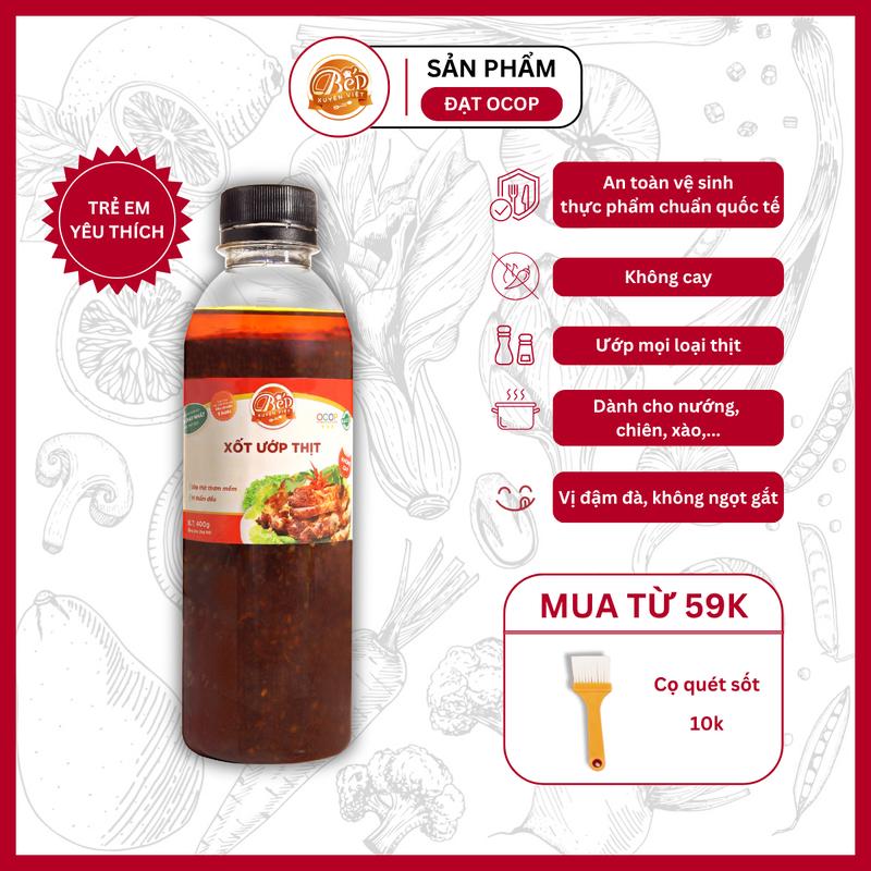 Sốt Ướp Thịt Nướng BBQ Bếp Xuyên Việt 400G, Nước Sốt Ướp Thịt, Hải Sản Tiện Lợi. Gia Vị