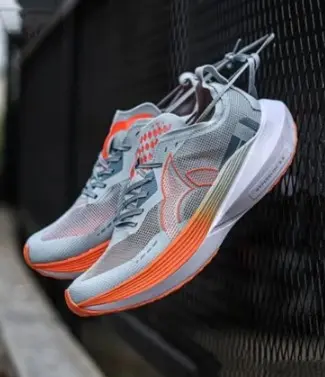 Sepatu Lari Ortuseight Hyperglide 3.0 Original Light Grey/Ortrange Outdoor Pria Wanita