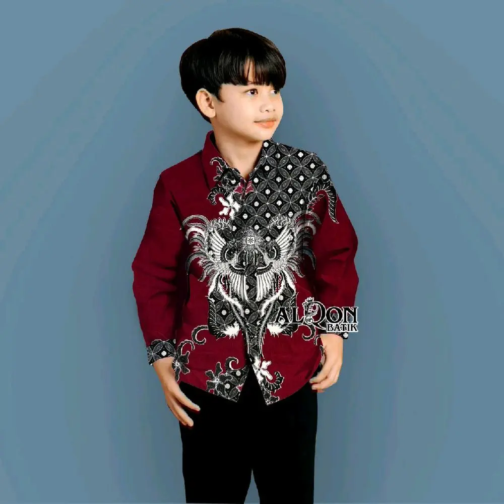 Kemeja anak Layangan Maron