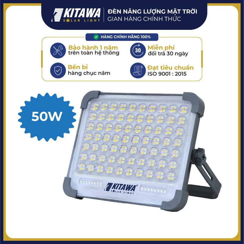  Đèn Cầm Tay Năng Lượng Mặt Trời 50W KITAWA 5 Chế Độ Sáng Tiện Lợi 