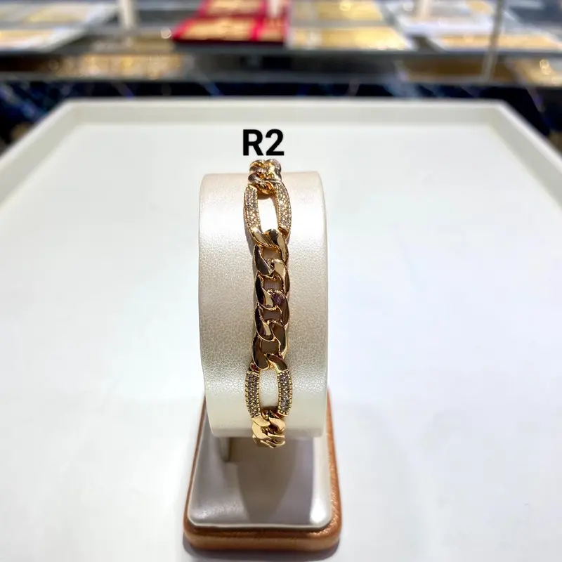 Gelang rantai xuping original model permata berkilau anti karat 2