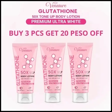 LegitVenature Glutathione Body Lotion 50x Tone Up Ultra White Skin Collagen With Glutathione Spf 50+ - TikTok Shop Philippines LegitVenature Glutathione Body Lotion 50x Tone Up Ultra White Skin Collagen With Glutathione Spf 50+ - TikTok Shop Philippines