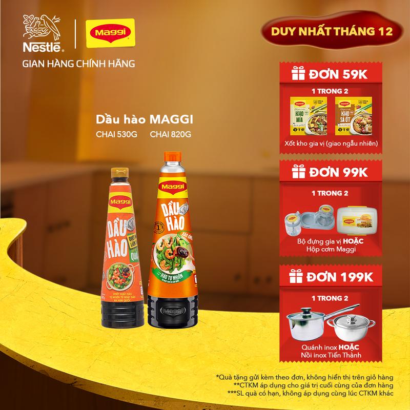 Nestlé VN Dầu Hào MAGGI chai 530g 820g-ST