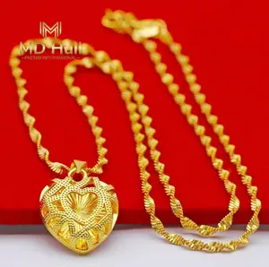 【Hadiah Tepat!】MD Hull Kalung Liontin Hati Berlubang | Desain Romantis & Mewah, Cocok Buat Hadiah Pacar/keluarga