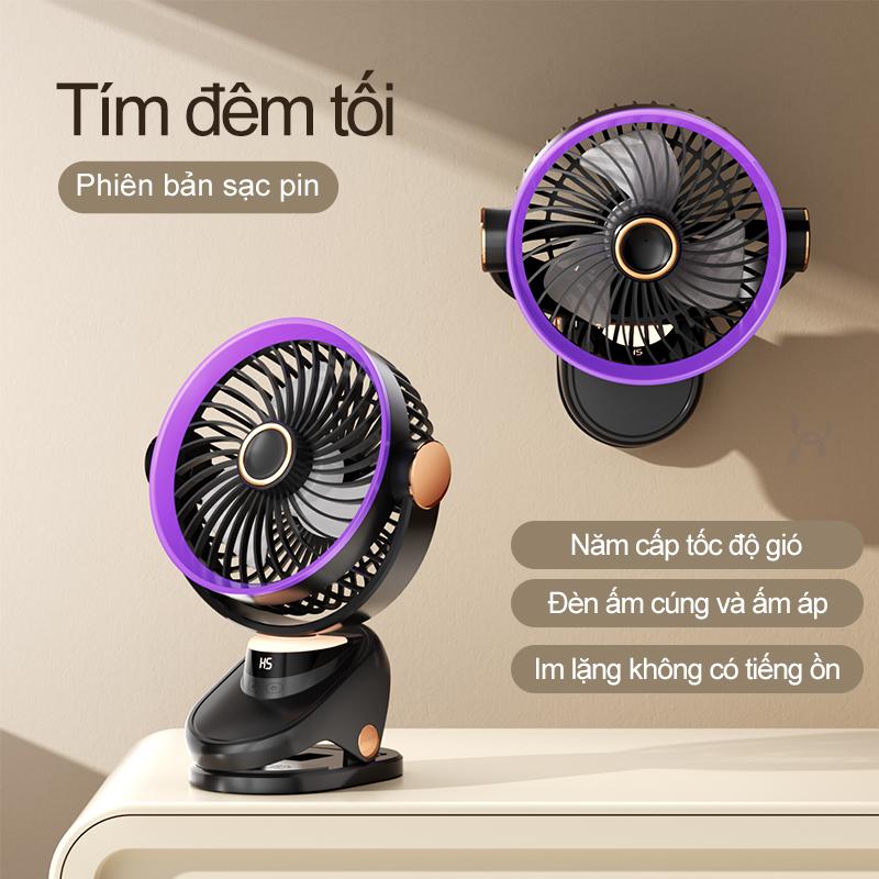 Quạt Để Bàn Mini, ZOLURA, 10000mh, Cầm Tay, Có Thể Sạc Lại USB, Quạt Kẹp, Gió Mạnh, Quạt Để Bàn, Xoay 90 °, Thích Hợp Sử Dụng Trong Văn Phòng