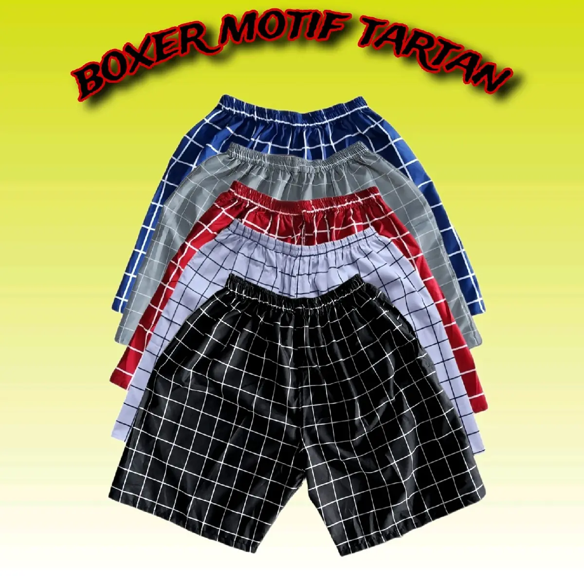 celana boxer dewasa BB 70kg  nyaman buat Santai harian Katun Lembut Shorts