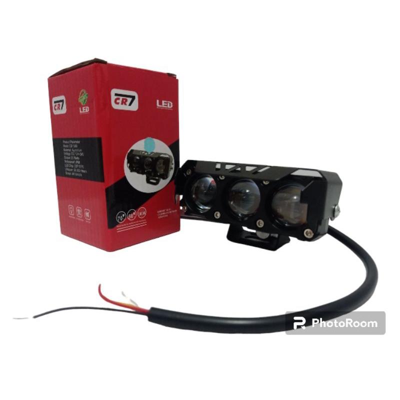Lampu Tembak 3 Mata IBRIGHT Plus devil  dan senja full alumunium Waterproof premium CS1069 CS1070 5