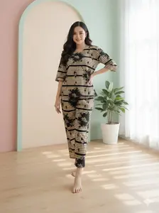 One Set Kamyla Rayon Premium Lengan 7/8 Setelan Wanita Terbaru Kekinian