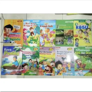 CERITA ANAK BERGAMBAR FULL COLOUR  5 KELUARGA KASI  HERBIVORA  BATU HINGGA KERTAS  GAMBAR BENDA  MARI BERLOMBA BEKERJA SAMA PETUALANGAN RARA DAN OTAN  BERMAIN CONGKLAK DENGAN JUJUR. BUKU BARU KUALITAS ORIGINAL KERTAS GLOSSY/ARTPAPER