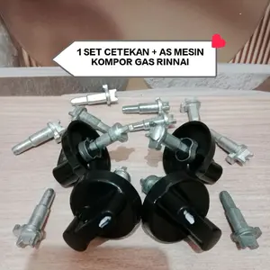 COD TERBARU DAN TERMURAH 1 SET CETEKAN + AS MESIN KOMPOR GAS RINNAI, cocok untuk segala macem type kompor gas rinnai, bahan ABS dan diral almunium