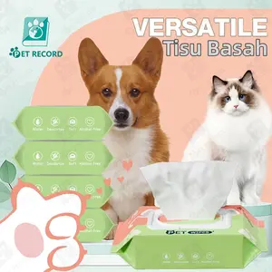 Tisu Basah Kucing Anjing 80 Sheet Pet Wipes Tisu Basah Anabul Tissue Wipe Grooming Hewan Murah tisu  mandi tissue  kucing