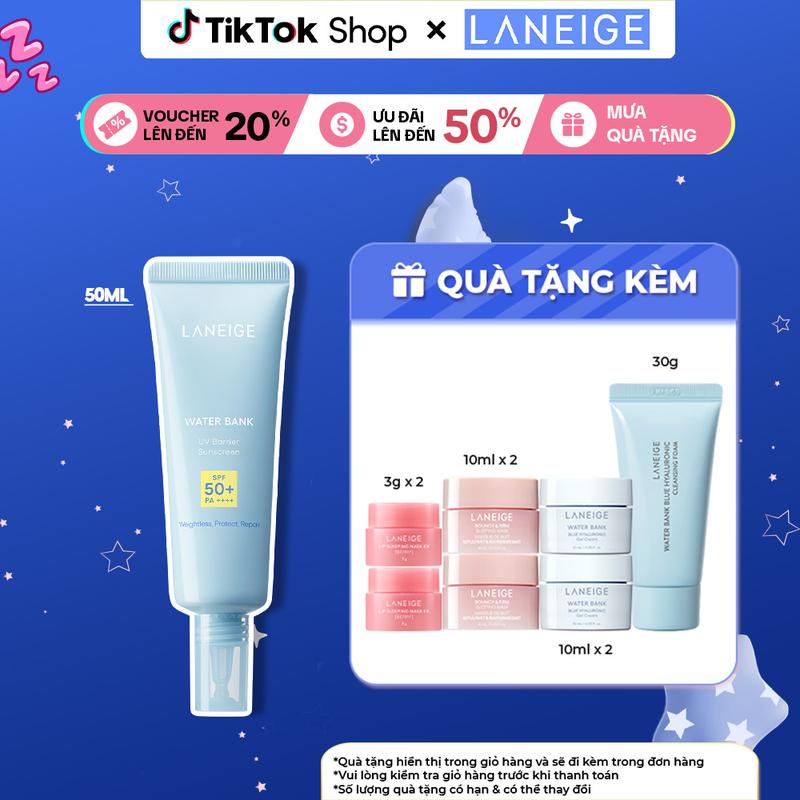 [MỚI] Kem Chống Nắng Laneige Water Bank UV Barrier Sunscreen 50ml SPF 50+ PA ++++
