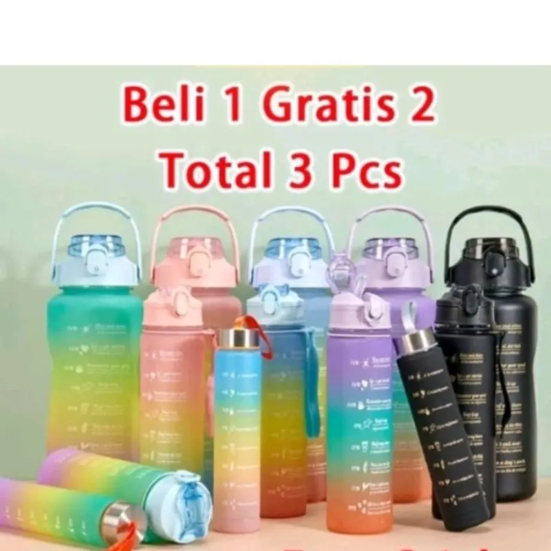Botol Minum Anak Lucu gradasi 3in1 / Botol beranak Bottles Water Minuman 3