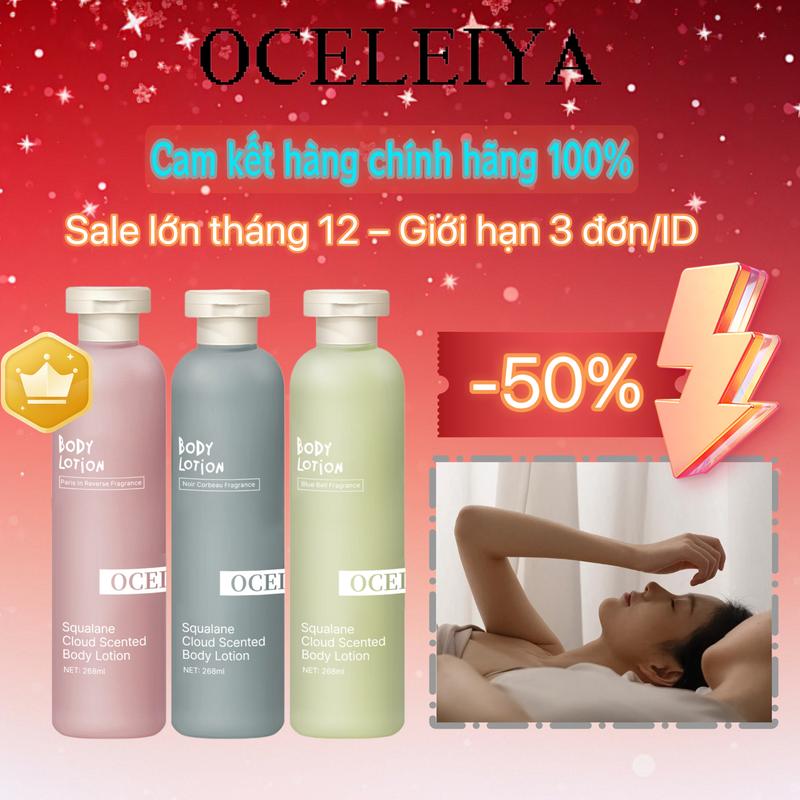 【Nâng cấp mới OCELEIYA Sữa Dưỡng Thể Fragrance | Mùi Hương Độc Quyền | Dưỡng Ẩm Lâu Dài,& Lưu Hương Bền Lâu | Chống Khô Da | Thẩm Thấu Tức Thì | Không Nhờn Rít | Thay Thế Nước Hoa Cao Cấp | Cho Mọi Loại Da Unisex dưỡng thể mincer hà linh