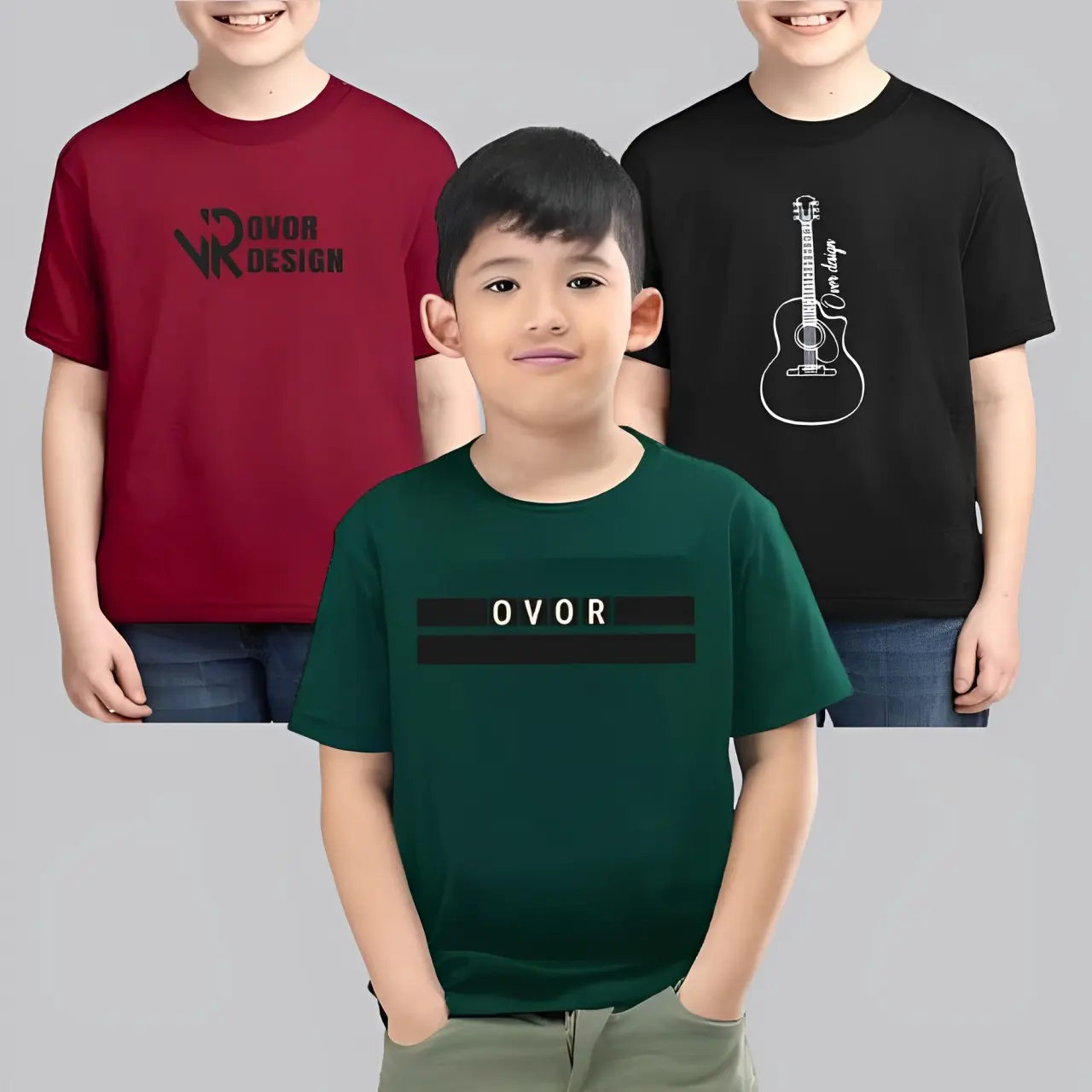 Kaos Anak Laki Laki Usia 10-15 Tahun 3PCS Baju Anak Distro Tanggung