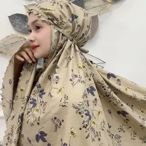 Alfarizi Quinsha Mukena Dewasa Traveling 2in1 mini Pouch Katun Premium Terbaru Atasan Bawahan