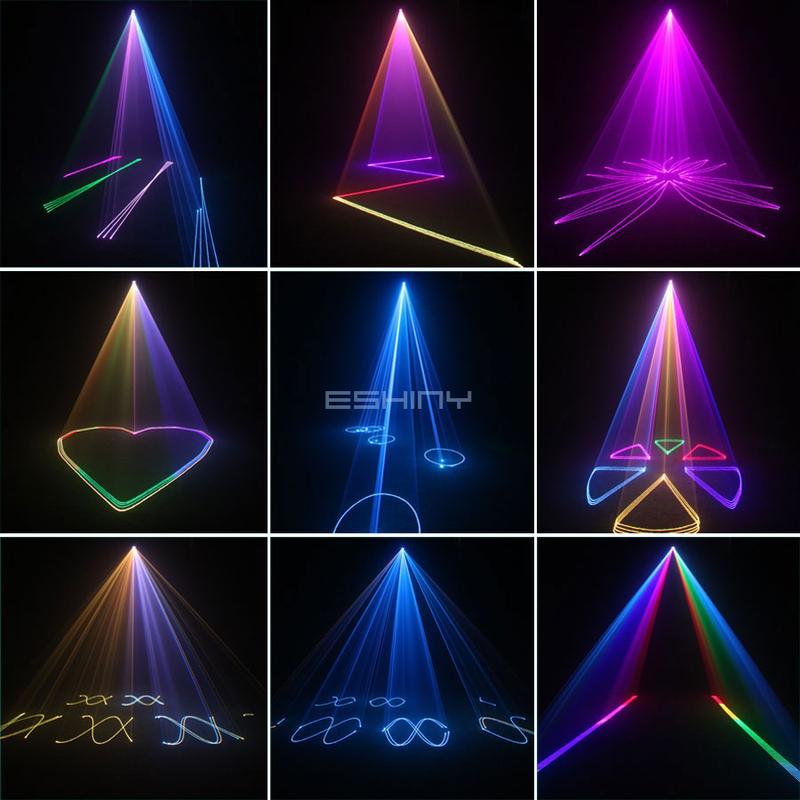 Product Introduction of 500mW Animation RGB Laser Lines Beam Stage Light Pattern Projector Scans Remote DMX Sound DJ Dance Bar Logo Shop Holiday Party Professional Effect Lighting System Show G1 21