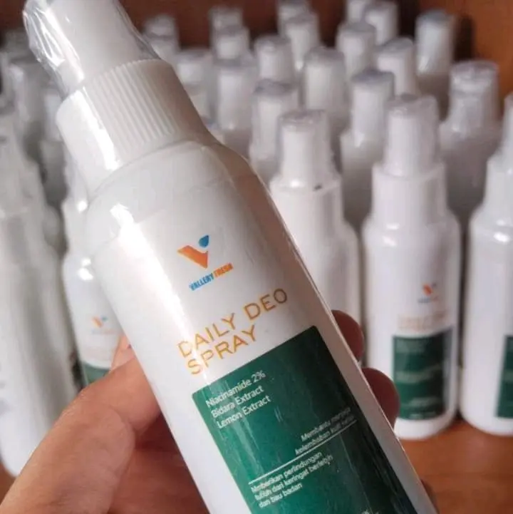 DEODORANT SPRAY VALLERY FRESH DEO DAILY + NIACINIMIDE Bau Pria Ketiak Tubuh 1