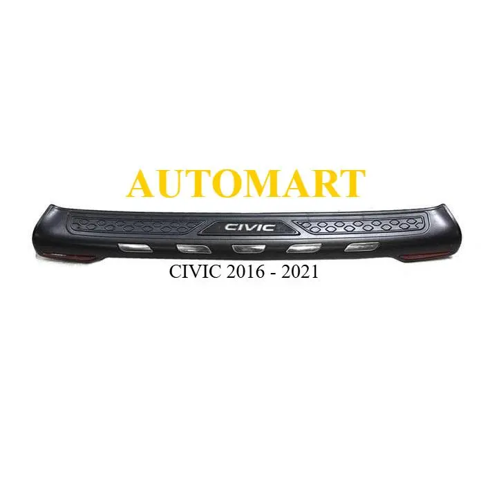 Rear Sill Plate Sillplate Pintu Bagasi Belakang Civic Turbo 2016 2017 2018 2019 2020 2021