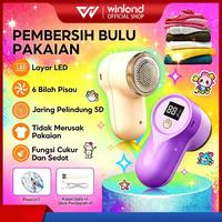 Gambar Winland Penghilang Bulu Baju Elektrik 2-in-1 Penyedot Pemangkas 6 Pisau Stainless Steel Layar Digital untuk Pembersihan Serat/Bulu Pakaian - Putih dari Winland Elektronik Kab. Tangerang 1 Tokopedia