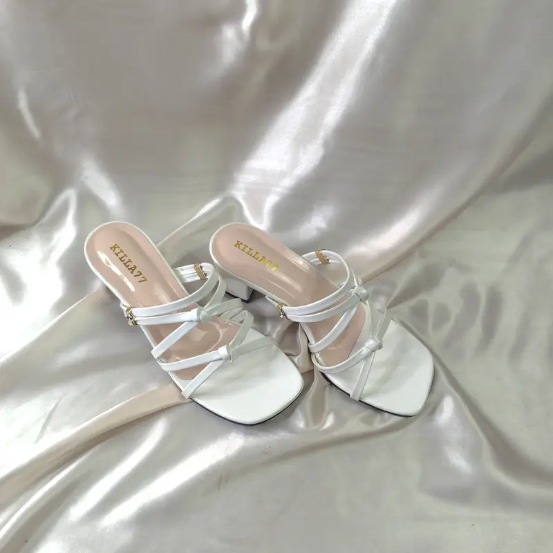 FS HEELS sandal hak tahu wanita kondangan pernikahan casual elegan Hak Setengah (3-5 cm) 8