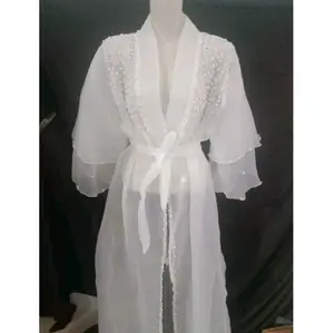 KIMONO ORGANZA PAYET DADA SANTAI WANITA Dress