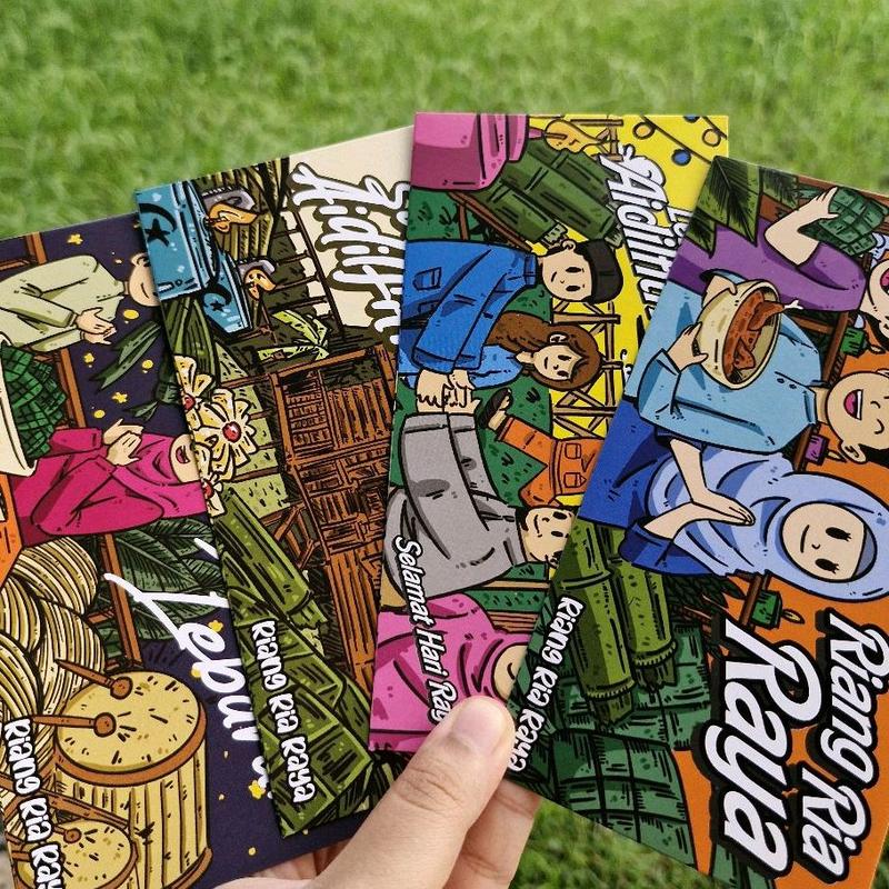 Premium Sampul Duit Raya Doodle Kartun - TikTok Shop Malaysia