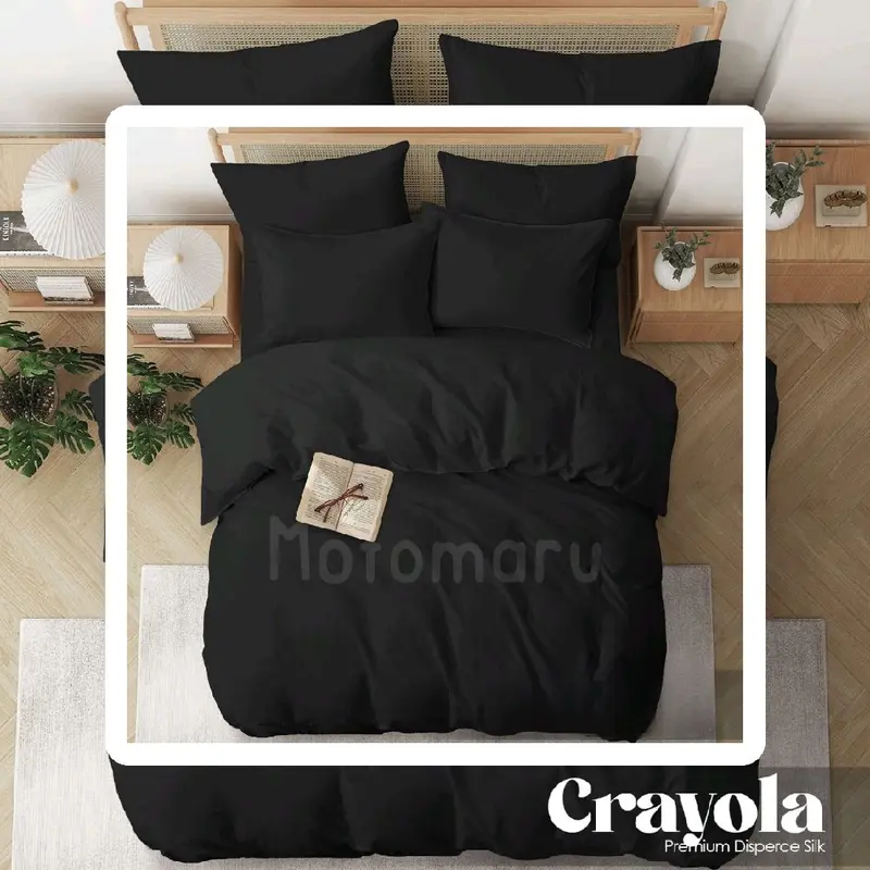 Motomaru - Bed Cover Full Set + Sprei 180cm x 200cm - TINGGI 30 CM - MOTIF CRAYOLA 0