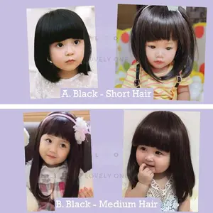 Wig Rambut Palsu Bayi usia 6 Bulan-5 Tahun & Wig Anak Cewek usia 5 Tahun-10 Tahun - Rambut Palsu Anak Putri - Wik Murah Bagus dan Cantik - Aksesoris Rambut Anak Cewek - Wig Anak Gadis