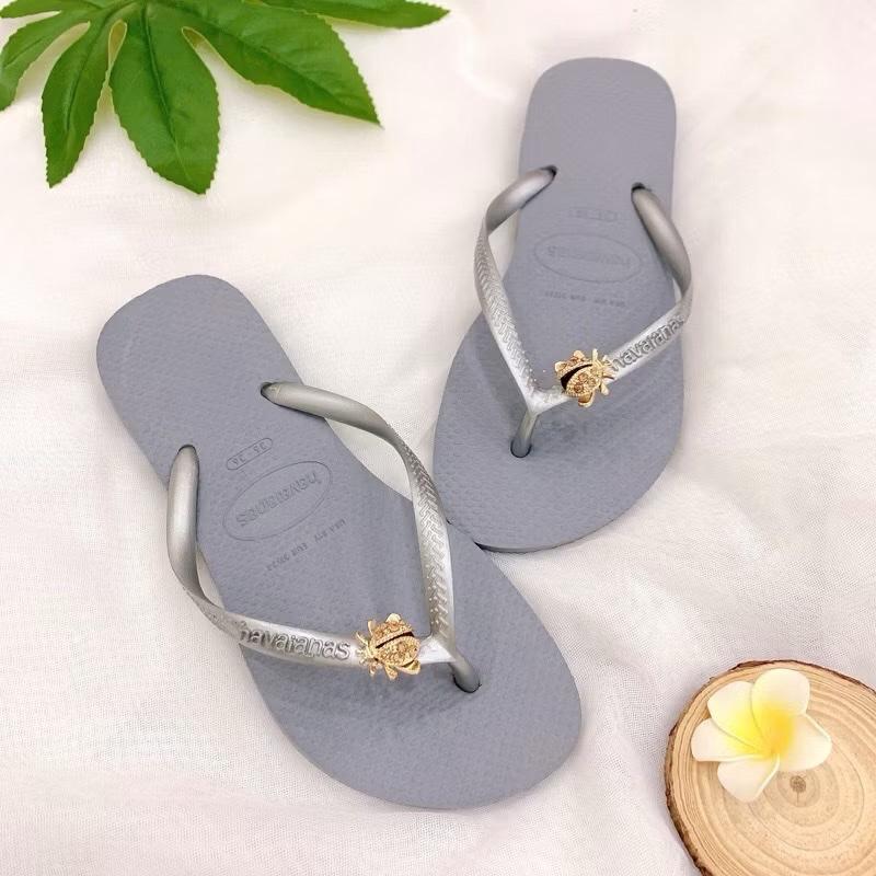  DÉP HAVAIANAS NỮ SLIM TRƠN ĐỦ MÀU GẮN BỌ NHÀ THIÊN TRANG . CAO SU . NGOÀI TRỜI . ĐI CHƠI . DẠO PHỐ . ĐI TIỆC . DU LỊCH . SANG TRỌNG 