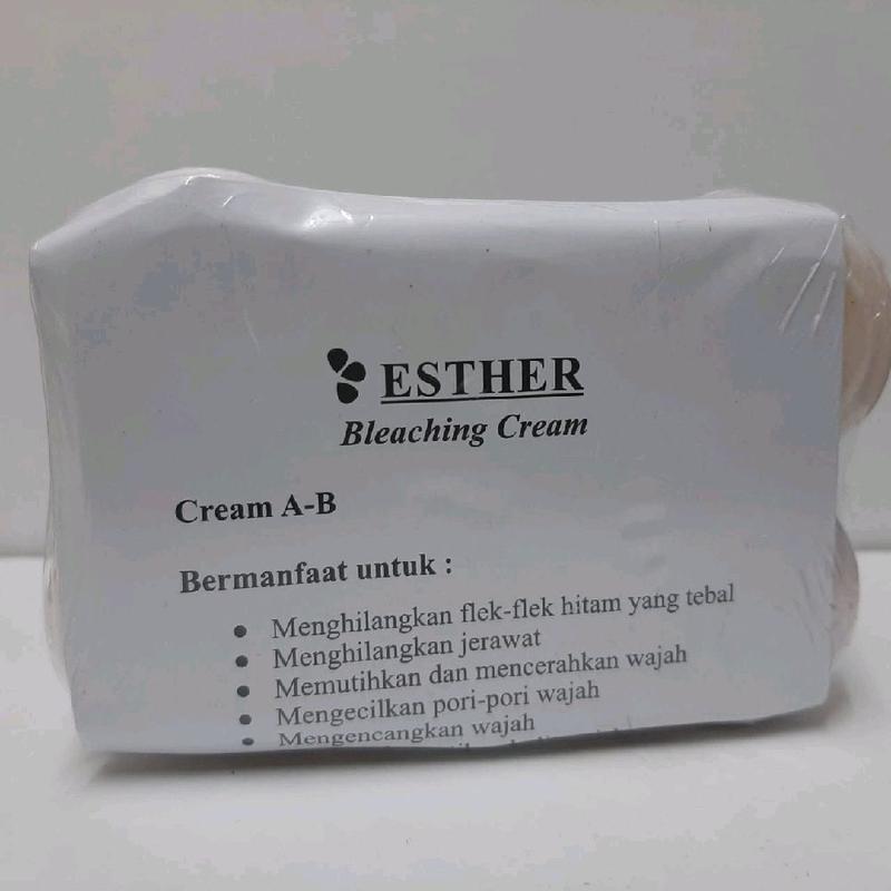 Paket Sabun Esther Anti Acne & Cream Whitening S & M untuk Perawatan Wajah - Mencerahkan, Berjerawat 5
