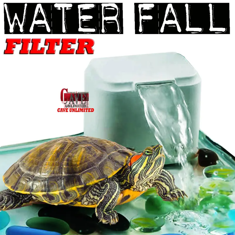 WATERFALL FILTER KURA-KURA AIR BRAZIL RES TURTLE AKUARIUM AIR DANGKAL DAMER KURA AMBON AIR TERJUN FILTTER AKUARIUM REPTILE DEKORASI KANDANG TERRARIUM AQUARIUM REPTIL EN-02 0