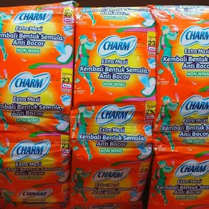 Paket 5 renceng charm extra maxi 23cm nonwing isi total 50 lembar pembalut