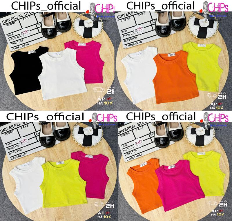  COMBO Ba Áo Croptop Sát Nách Mùa Hè Dáng Ôm Body Cho Bé Gái 