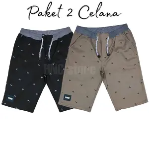 PAKET 2 PCS CELANA PENDEK CELANA PENDEK Pria Chino MOTIF KEREN KECE Rib Distro